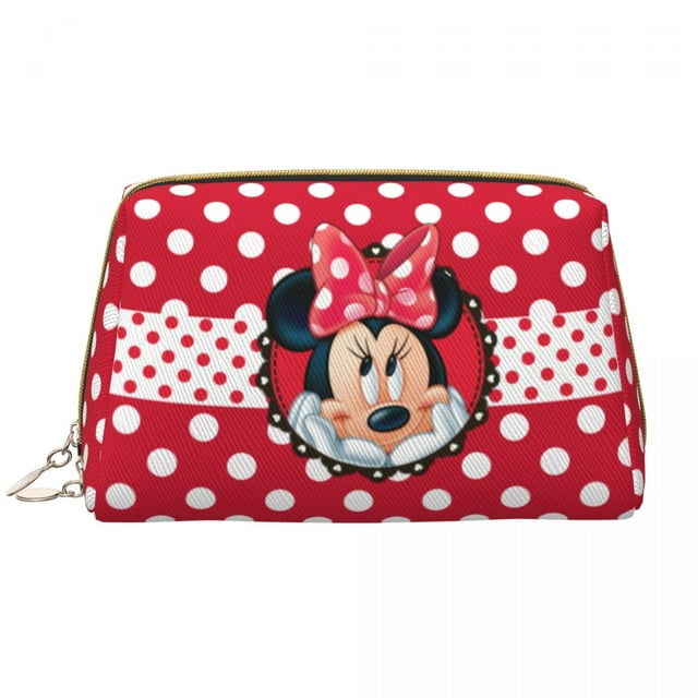 Cute Micky Minnie Mouse Cartoon Cosmetic Bag Makeup Bag Merch Large Capacity Zipper Toiletry Case Jiayi