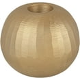 thumbnail image 2 of Aspen Creative 17007-21-2, Brass Plated Aluminum Candle Holder, 4-1/4" D x 3-1/2" H, Set Of 2, 2 of 3