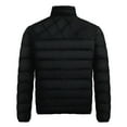 thumbnail image 3 of IYTR Mens Winter Jacket Solid Color Comfy Keep Warm Down Jacket with Pocket Long Sleeve Jacket Zipper Stand-Up Collar Black L, 3 of 5