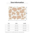thumbnail image 4 of YFYANG Lightweight Warm Flannel Blanket, Brown Cow Print Throw Blanket for Bed, Sofa, Travel, Camping, 40"x30", 4 of 7