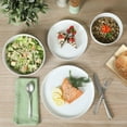 thumbnail image 3 of Gibson Home Rothenberg 16-Piece White Fine Ceramic Dinnerware Set, 3 of 11