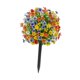 thumbnail image 2 of Estaca de jardín de flores violetas artificiales Flor violeta realista Foto multiusos Naranja azul amarilla, 2 of 8