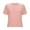 Pink, variant on Women Spring And Summer Tight T Shirt Short Sleeved Round Neck Thin Solid Color Top Slim Bottom Shirt Womens Athletic Tee Casual Raglan Tee Athletic Wear Women Tech Sleeve Shirts for Women Long Sleeve