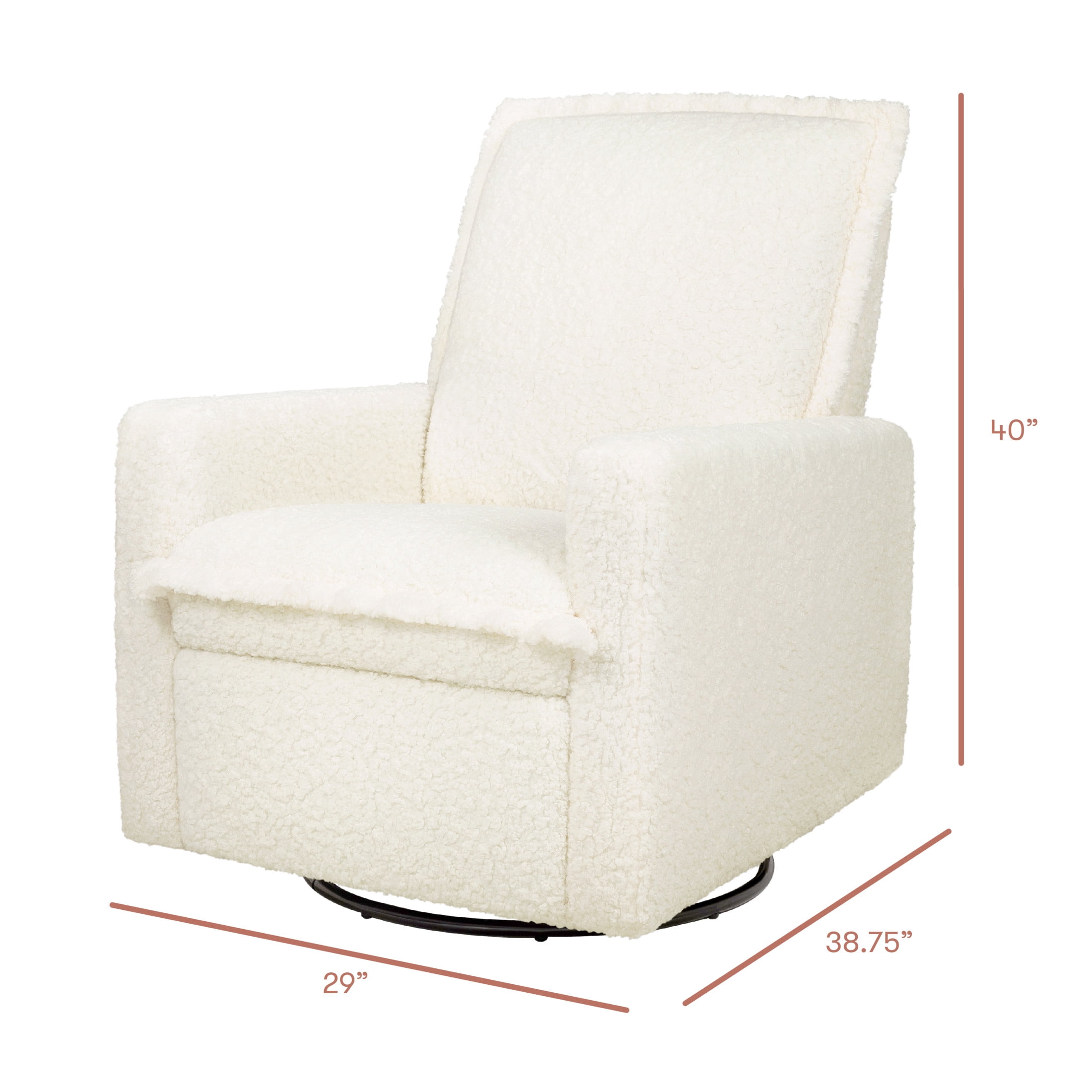 Babyletto Cali Flange Recliner and Swivel Glider