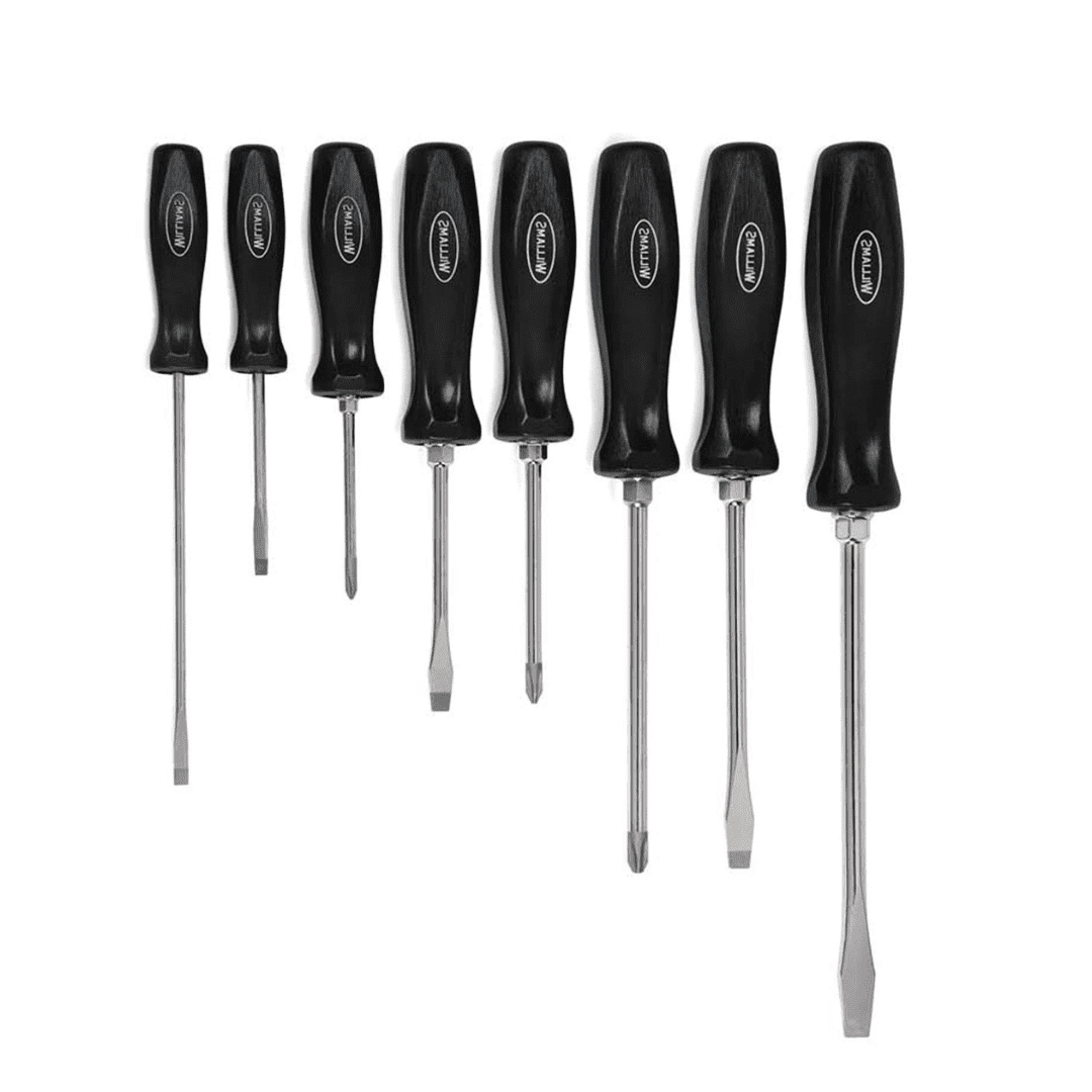 Williams 100P-8MD 8-Piece Premium Mixed Screwdriver Set