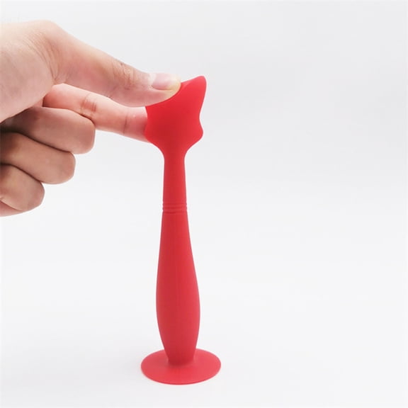 Baby Silicone Nappy Rash Applicator Spatula with Suction Cup Soft Bottom Brush for Care