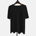 thumbnail image 2 of Men's Casual Solid Color V-Neck Gentleman's Business Short Sleeve Fitness T-Shirt 4XL, 2 of 4