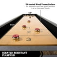 thumbnail image 3 of 9ft Kinwood Shuffleboard Table with Scratch Resistant Playfield and 8-Puck Set Perfect for Family Game Rooms by Hall of Games, 3 of 10
