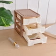 thumbnail image 7 of Plastic Storage Drawers, Drawer Desktop Storage Bin Unit Small Plastic Drawers Organizer Mini Storage Bin Container Organizer for Kitchen, Pantry, Desk Document Coffee, 7 of 7