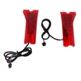 thumbnail image 1 of Electric Scooter Turn Signal Light, 1 Pair High Brightness Electric Scooter Turn Signals Indicator Safe Red 10 Inch Shockproof  For Electric Scooter, 1 of 8