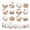 A004- D, variant on Halloween Bulk 500 Count Roll of Vintage Fall Pumpkin Decor for Scrapbooking Halloween Party Decor Trunk Or Treat Decorations