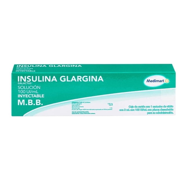 Medimart Insulina Glargi 100 UI/ml 1 cartucho 3 ml