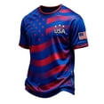 thumbnail image 2 of USA Soccer T-Shirt, American Flag Soccer Ball 2026 Tee, Fan Shirt for Men Women Patriotic Gift,White, 2 of 4
