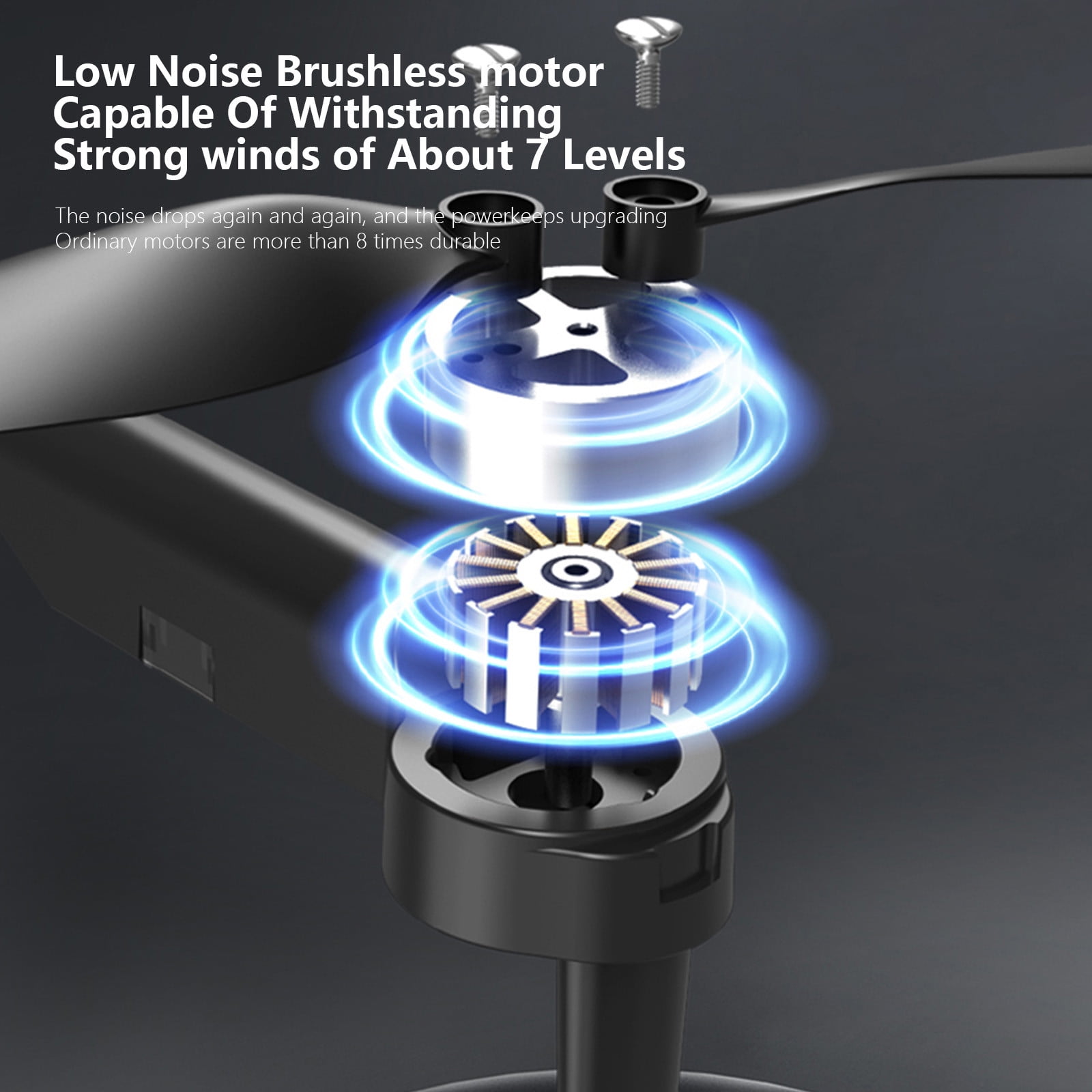 ESULOMP Dual-camera Folding UAV 4K HD Aerial Photography Drone,Brushless Motor,Mobile Phone Control,Multiple Flight Modes