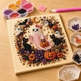 thumbnail image 7 of Halloween Pearl Bead Mosaic Art DIY Kit,Raised Ghost Pumpkin Haunted Mansion Design,Stress Relief Handcraft Wall Decoration for Gothic Home, 7 of 7