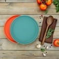 thumbnail image 4 of SHOWERORO Cat Wet Food Plate Round Shallow Design 4Pcs Assorted Color Modern Appearance For Puppies, 4 of 6
