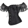 thumbnail image 2 of Corset à Lacets pour Femmes avec Manches d'Épaule, 2 of 6