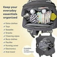 thumbnail image 4 of Ruvalino Baby Diaper Bag Backpack with Pacifier Holder, Multifunctional Travel Bag, Dark Gray, Large, 4 of 9