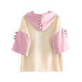 thumbnail image 3 of Chemise Décontractée pour Femmes avec Motif Animal Dinosaure Mignon, à Capuche, Manches Courtes, 3 of 4