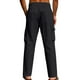 thumbnail image 3 of Pantalones casuales de longitud completa para hombre, color sólido, bolsillo, cintura elástica, rectos, de poliéster., 3 of 8