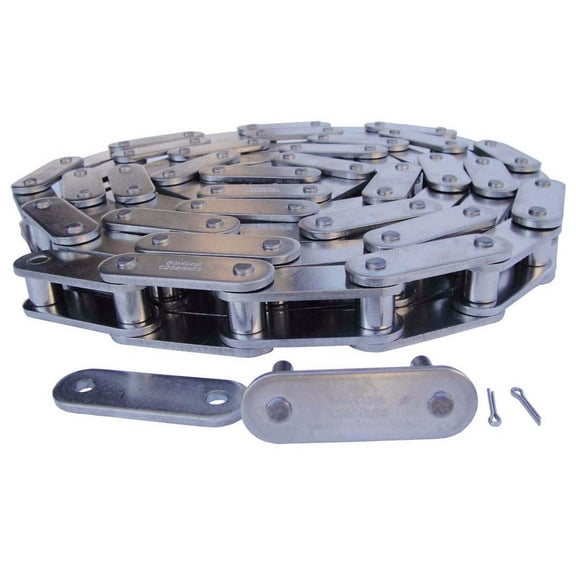 Jeremywell C2100HSS Heavy Duty Stainless Steel Conveyor Roller Chain 10FT 1 Connecting Link