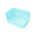 thumbnail image 1 of lionlar Rabbit Potty Trainer Tray Bedding Box Easy to Clean Litter Pan Pets Toilets for Blue, 1 of 9