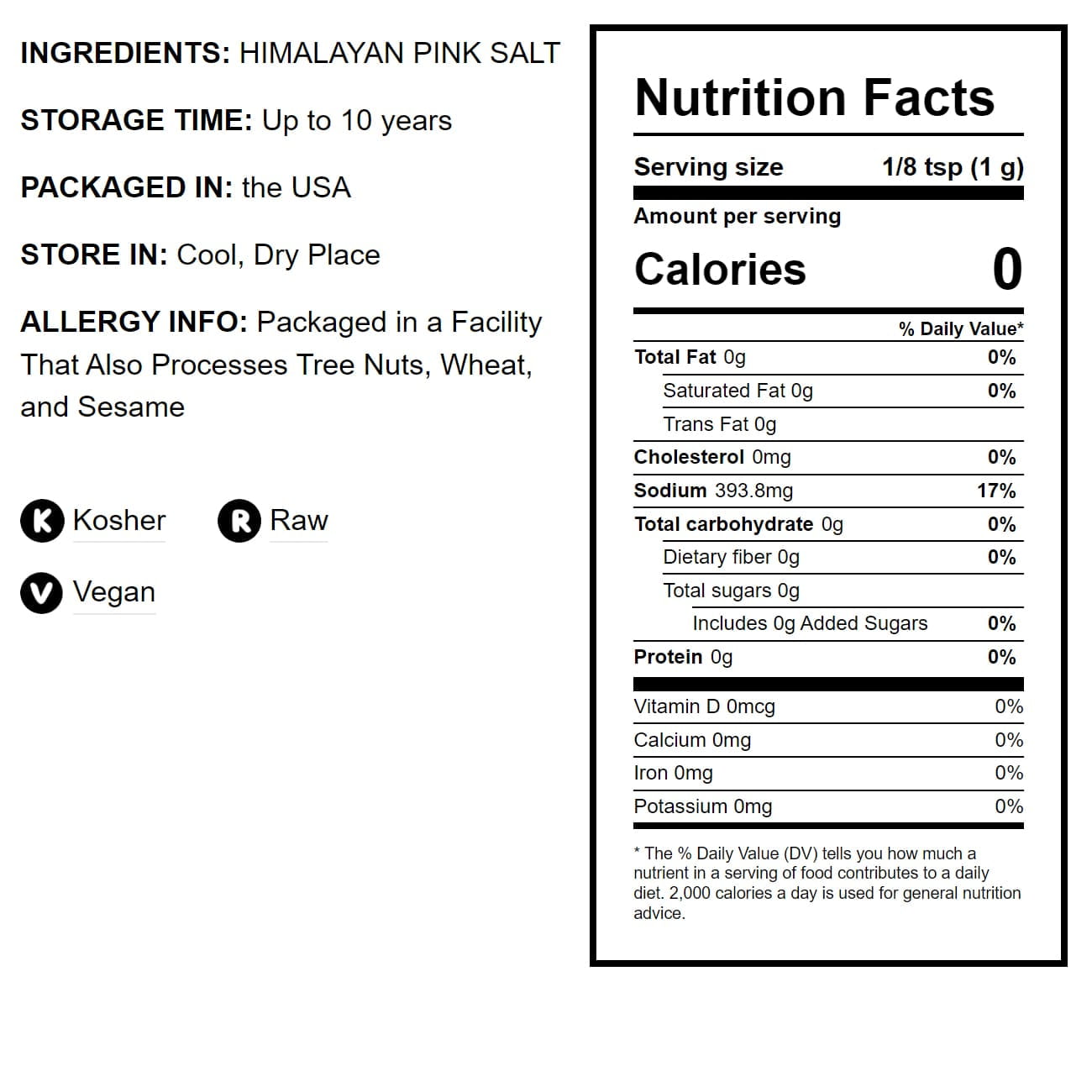 Himalayan Pink Salt – Fine, 10 Pounds — Raw, Vegan, Kosher — by Food to Live