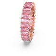 thumbnail image 3 of Anillo Swarovski Matrix de cristal rosa tallado en forma de baguette, tamaño 6, 3 of 6