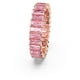 thumbnail image 3 of Anillo Swarovski Matrix de cristal rosa tallado en forma de baguette, tamaño 10, 3 of 6