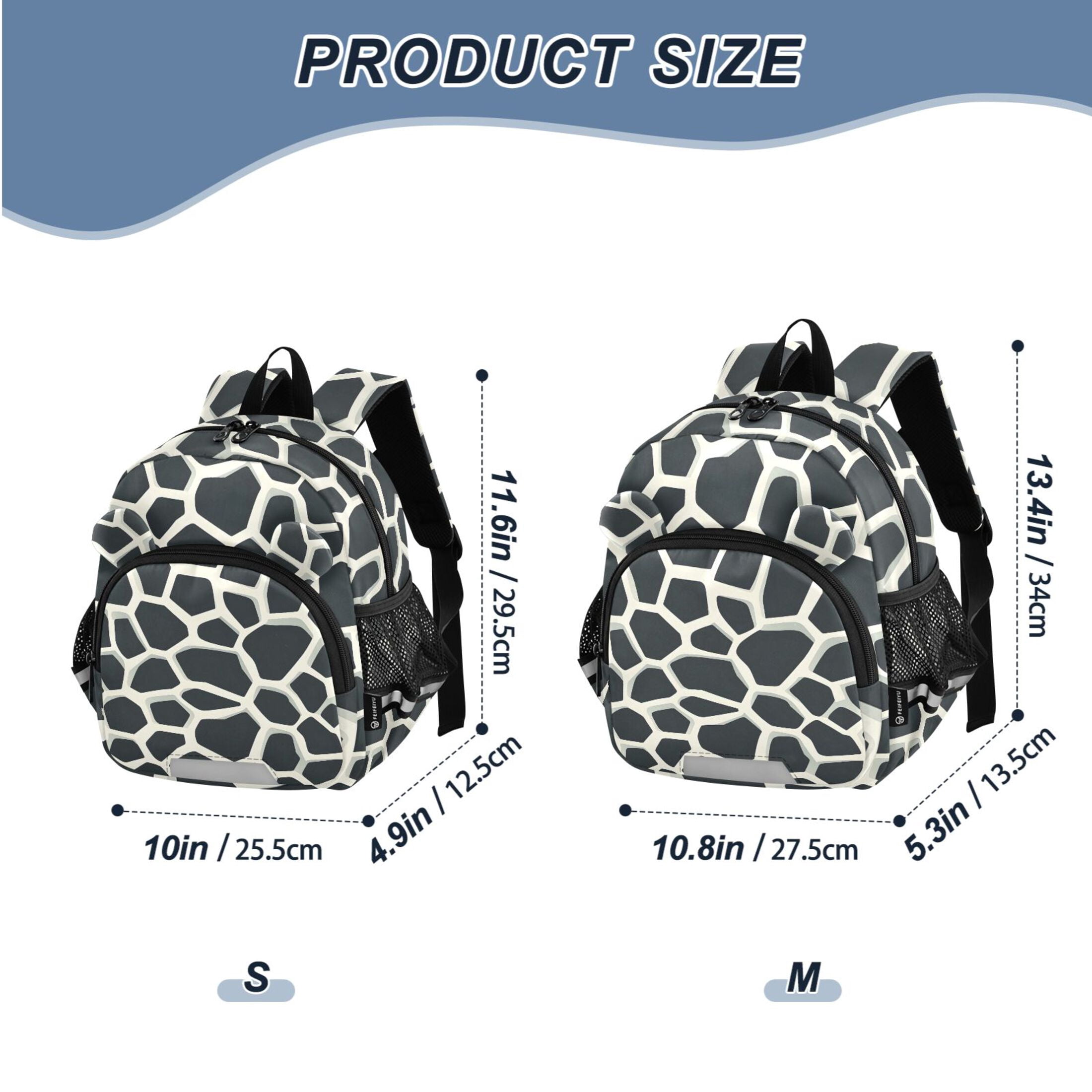 ALAZA Cow Print Mini Backpack School Bookbag Age 3-7 Small