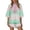 short sets 25#Light Green, variant on WAYUTE Shorts Sets Women 2 Piece Outfits Striped Zip Front Baggy Short Sleeve Top and Loose Shorts Summer Casual Outdoor Wear