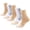 Beige, variant on 5 Pairs Ankle Brace Compression Sleeves - 8-15 mmHg Open Toe Compression Socks for Women & Men , Relief for Swelling, Plantar Fasciitis, and Sprains – Step into Comfort and Stability
