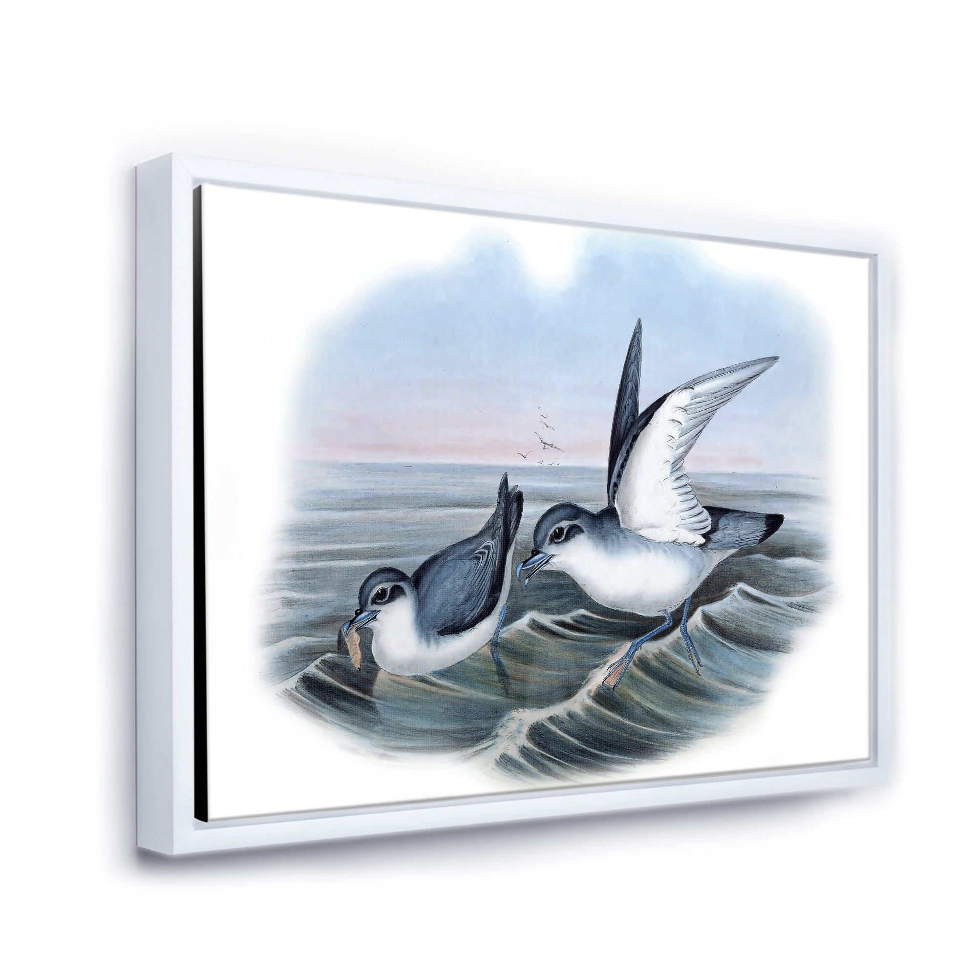 Designart 'Ancient Bird Life X' Traditional Framed Canvas Wall Art Print