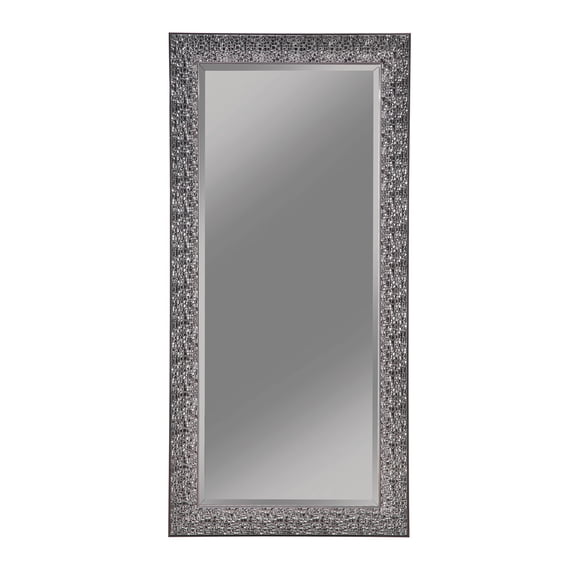 Rollins 32 x 66 Inch Rectangular Wall Mirror Black