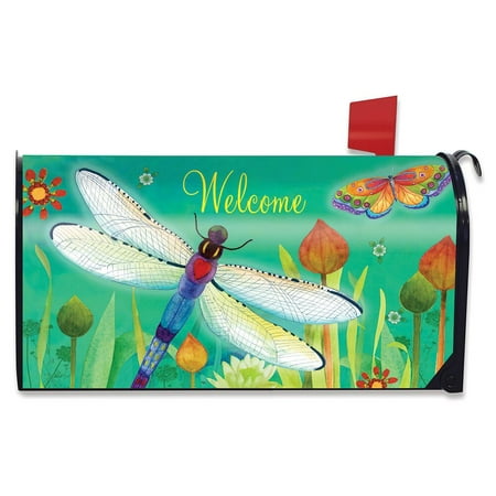 - Dragonfly Dream Spring Magnetic Mailbox Cover Standard Briarwood Lane