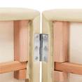 thumbnail image 3 of Yaheetech 2 Sections Adjustable Massage Table Folding Massage Bed with Headrest/Armrest/Hand Pallet, Cream, 3 of 14