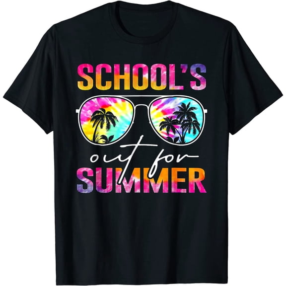 Tie Dye Last Day Of School Schools Out For Summer Teacher T-Shirt