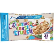 Cinnamon Toast Crunch Breakfast Cereal, Crispy Cinnamon Cereal, Value Bag, 32 oz