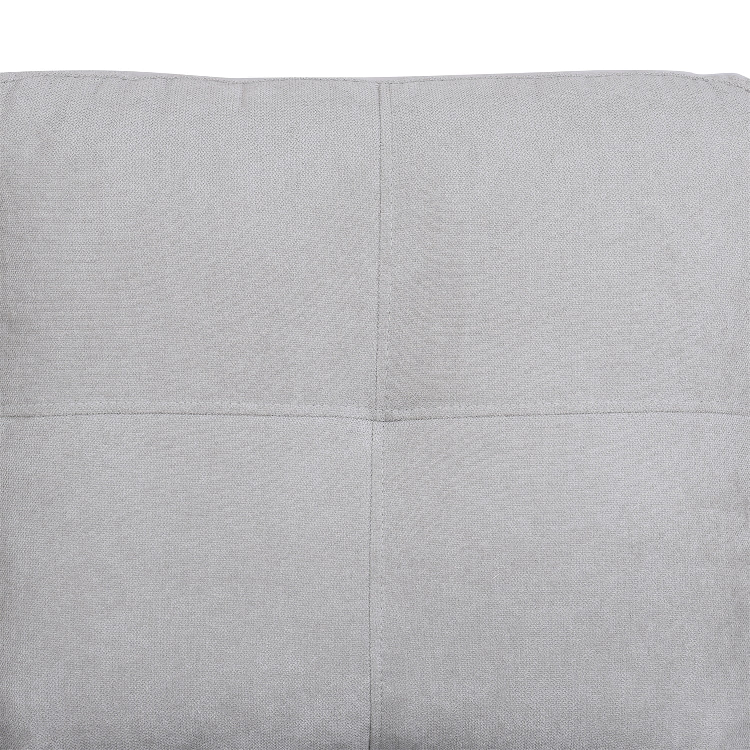 Hommoo Flannel Sectional Couch Sofa Set, Modern L Shaped Couch Living Room Furniture Sets, Grey White(No Ottoman)
