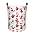 thumbnail image 1 of Balery Red Bloody Scary Hands2 Cesta de ropa redonda con asas, impermeable, independiente, para ropa, juguetes, dormitorio y familia-Medium, 1 of 6
