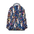 thumbnail image 3 of Beagle Dog Dog and Flower Backpack for School,Cute School Bag,Schoolbag with Adjustable Shoulder Straps & Padded Back,15.3"x11"x7.1".﻿, 3 of 6