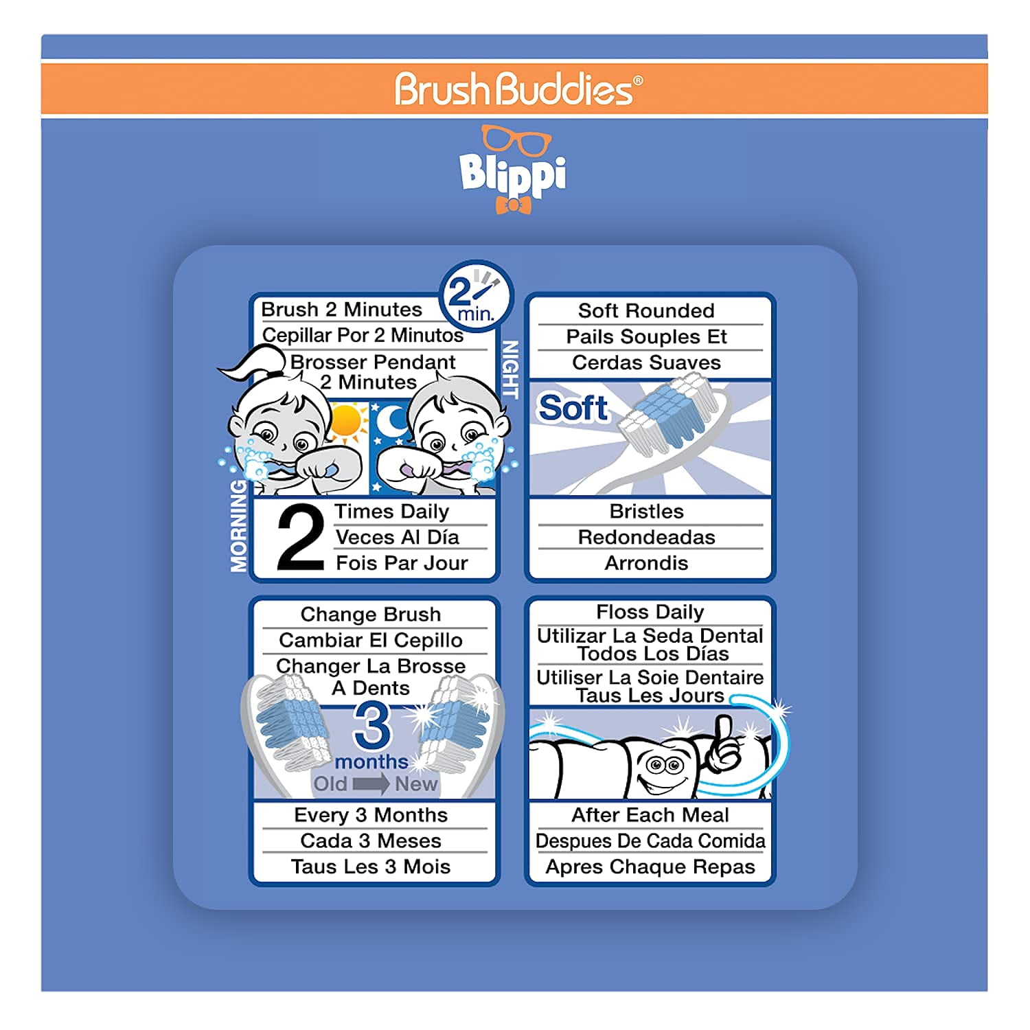 Blippi Toothbrush Kit With Cup Walmart Com