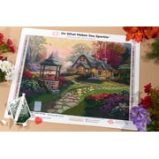 DIAMOND ART CLUB® Make a Wish Cottage Diamond Painting Kit, Round Diamond Art Canvas by Thomas Kinkade, 17 x 13 (42.7 cm x 33 cm)