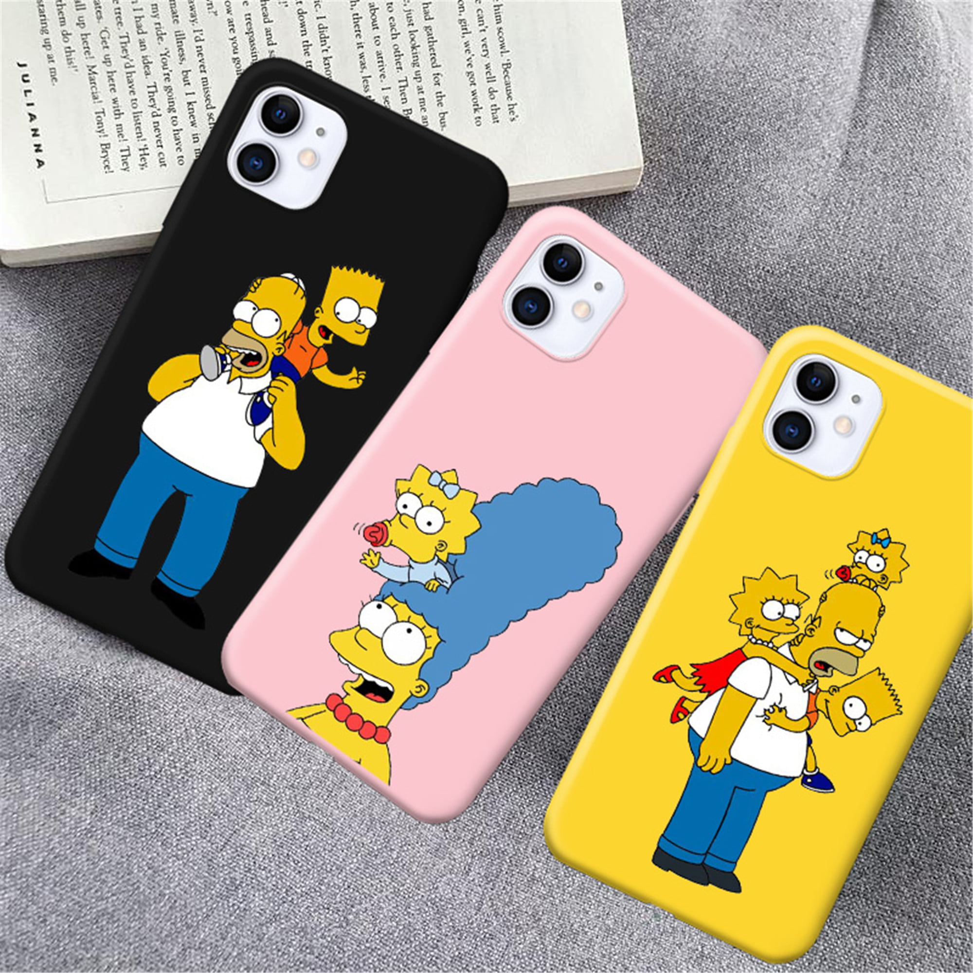 for iPhone XS Max Case,Funny Simpsons Phone Cover for iPhone XS Max -  