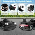 thumbnail image 4 of Gymax 12V Licensed RUF CTR Kids' Electric Vehicle w/Remote Control LED Lights Music Black, 4 of 10