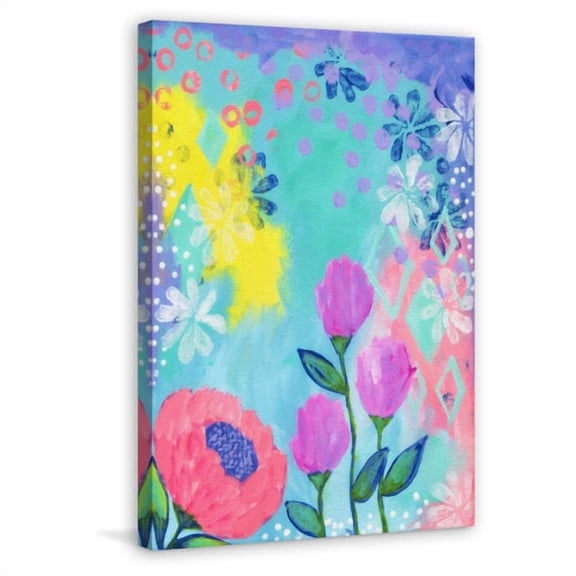 Marmont Hill "Lenas Garden" by Jill Lambert Painting Print on Wrapped Canvas