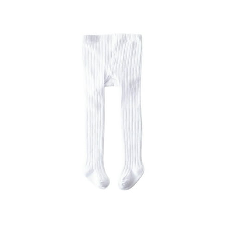 

One opening Baby Girl Ribbed Pantyhose with Solid Color Elastic Waist Double Needle Pit Strip Spring Clothing for Infant Kids