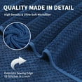 Jessy Home Extra Large 4 Pack Towel Sets, 600 GSM Ultra Soft Navy Blue Bath Sheet Towels