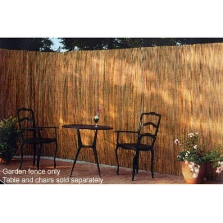 Wired Wooden Fence - Gardenpath Peeled and Polished Reed Fence