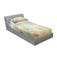 thumbnail image 3 of Ambesonne Vintage Fitted Sheet & Pillow Sham Set, Sky Dream Star, Full, Blue White, 3 of 3